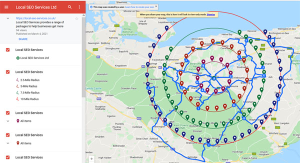 google map stacking